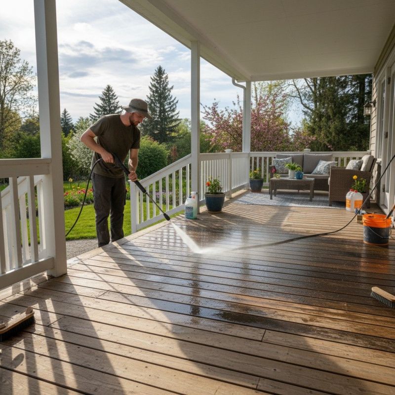 Porch Power Washing